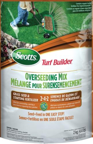 SCOTTS 12416 GRASS SEED 2KG PACK