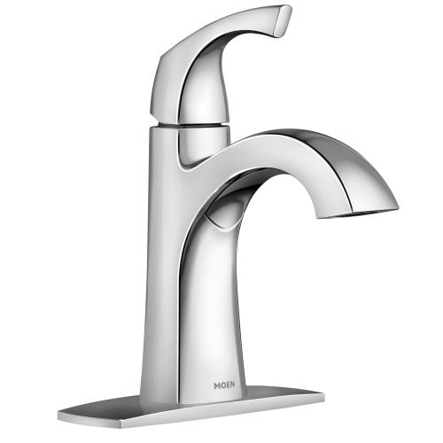 LINDOR SINGLE HANDLE MOEN CHROME LAV FAUCET