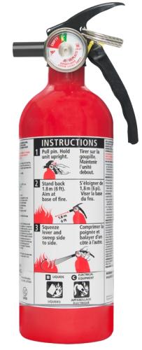 KIDDE HOME FIRE EXTINGUISHER 2.5 1-A 10B:C ABC CLASS