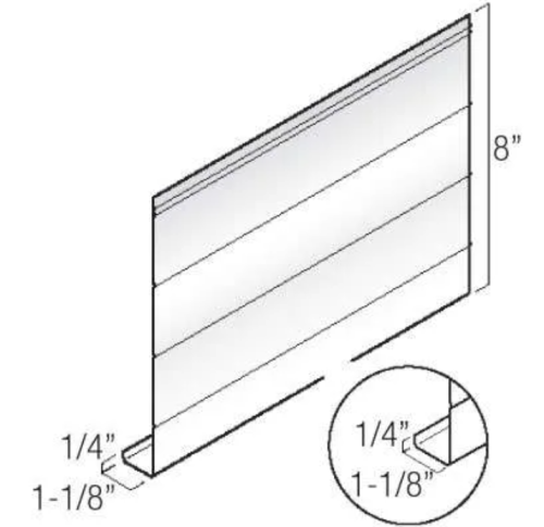 8"x10' BLACK FASCIA (20) KAYCAN