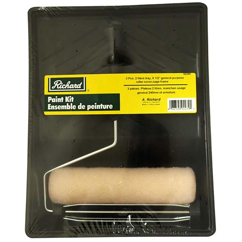 3 PCS: TRAY 2 LITRES GENERAL PURPOSE 240MM ROLLER COVER CAGE FRAME