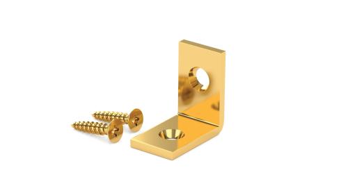 BRASS CORNER BRACE 1X1/2"