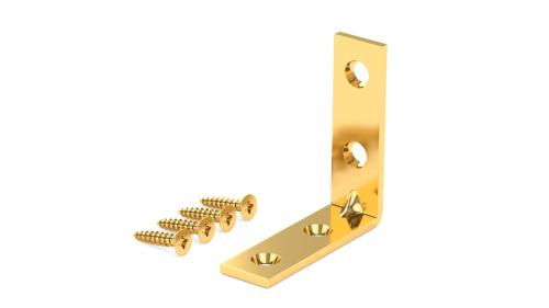 BRASS CORNER BRACE 1-1/2"X1/2"