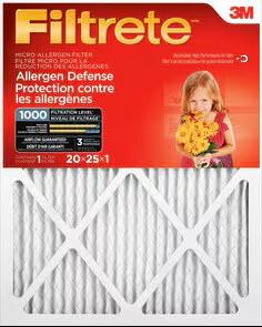 20"X25"X1" MICRO ALLERGEN FILTER  3M FILTRETE