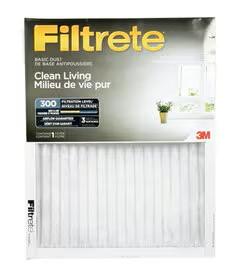 16"X25"X1" BASIC DUST FILTER 3M FILTRETE