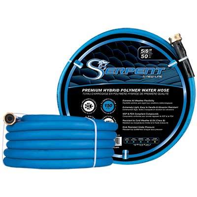5/8" X 25FT Orange SERPENT GARDEN HOSE 150 PSI w/MxF GHT