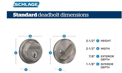 SCHLAGE DEADBOLT 619