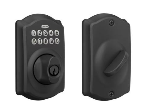 SCHLAGE CAM KEYPAD DEADBOLT 622 MATTE BLACK