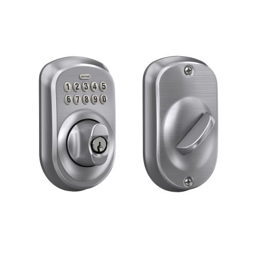 SCHLAGE PLY KEYPAD DEADBOLT 626 SATIN CHROME