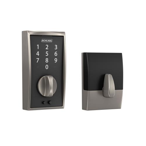 SCHLAGE CEN T/S DEADBOLT 619 SATIN NICKEL