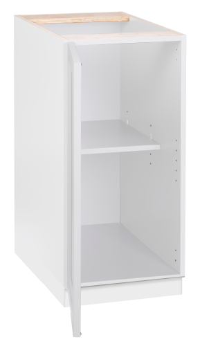 09"(OW) BASE CABINET STOCK WHITE SHAKER (KD UNIT)