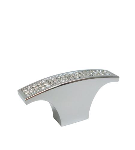 METAL PULL 63.5MM CHRME/CRYS (R)