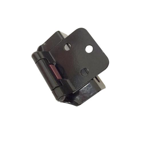 HINGE 5/8" OVERLAY BLACK (2) (R)