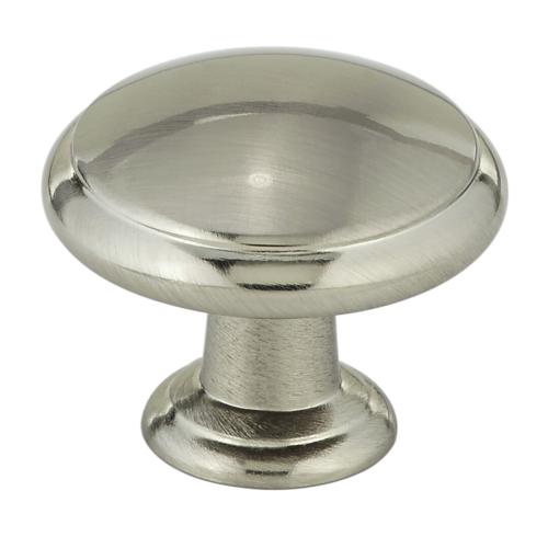 ROUND KNOB 30MM BRUSHED NKL (R)