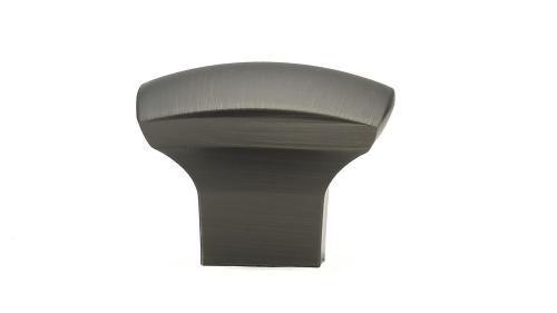 SQUARE KNOB 31MM ANTQ NICKEL (R)