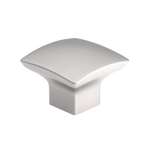 SQUARE KNOB 31MM BRUSHED NKL (R)