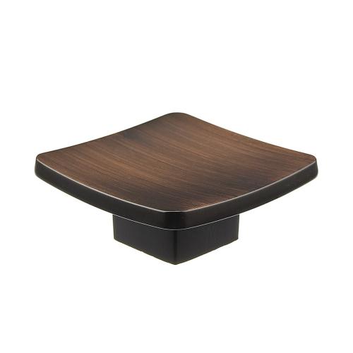 SQUARE CONCAVE KNOB 57MM BRZ (R)