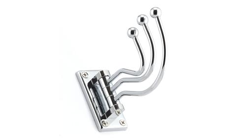 TRIPLE SWIVEL HOOK CHROME (R)