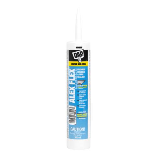 ALEX FLEX® Premium Acrylic Latex Siliconized Moulding & Trim Sealant – White, 300 mL