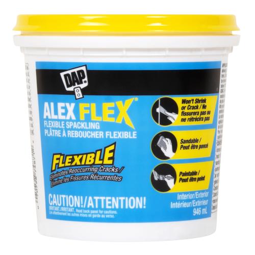 ALEX FLEX® Flexible Spackling – White, 946 mL