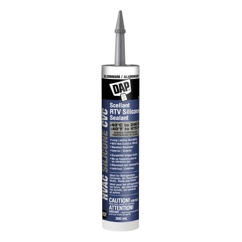 HVAC PROFESSIONAL 100% RTV Silicone Sealant – Aluminum, 300 mL