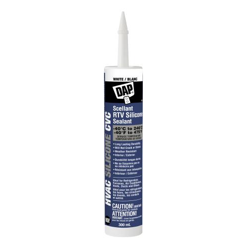 HVAC PROFESSIONAL 100% RTV Silicone Sealant – White, 300 mL