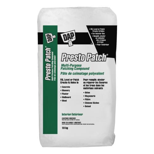 PRESTO PATCH® Multi-Purpose Patching Compound Dry Mix – White, 10 kg