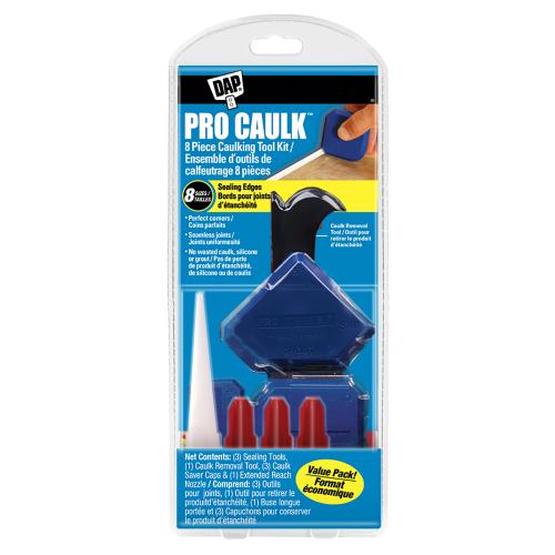 PRO CAULK 8 Piece Caulking Tool Kit – Blue
