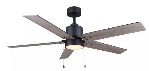52" CEILING FAN BK