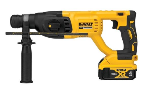 DEWALT 1" 20V MAX XR Rotary Hammer Drill Kit  D-Handle. Battery charger bag.