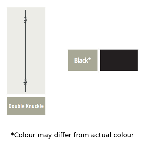 DOUBLE KNUCKLE 35" BLACK