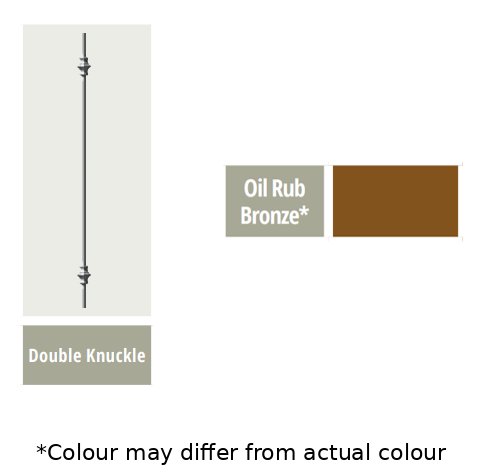 DOUBLE KNUCKLE 44" OIL RUBBED BRONZE