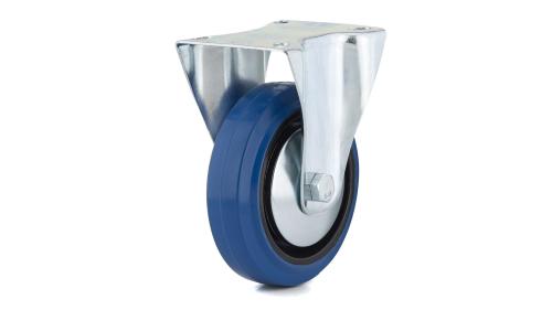 CASTER 5"RIGID BLU RUBBER (R)