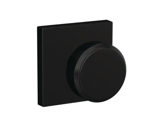 SCHLAGE BOWERY/COL PASS KNOB 622 MATTE BLACK