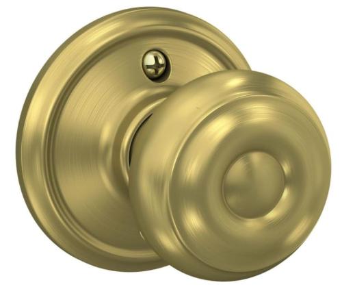 SCHLAGE GEORGIAN PASSAGE 608 SATIN BRASS