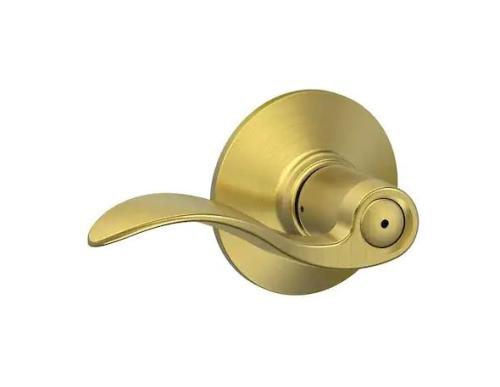SCHLAGE ACC PRIV LEVER 608 SATIN BRASS