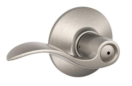 SCHLAGE ACCENT PRIVACY 619 SATIN NICKEL