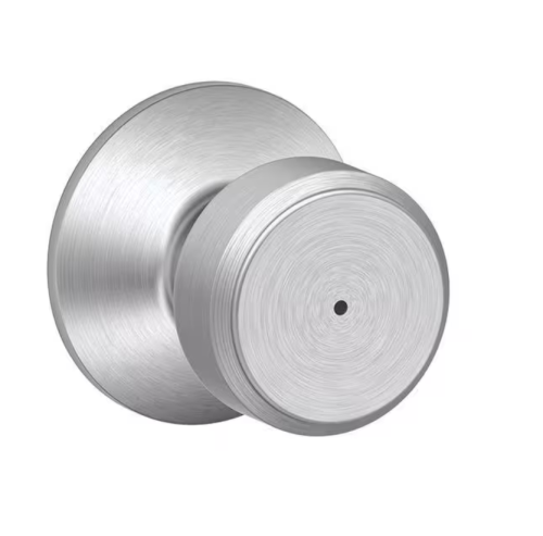 SCHLAGE BOWERY PRIV KNOB 619 SATIN NICKEL