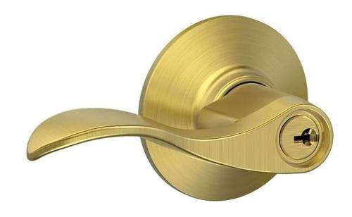 SCHLAGE ACC KEY LEVER 608 SATIN BRASS