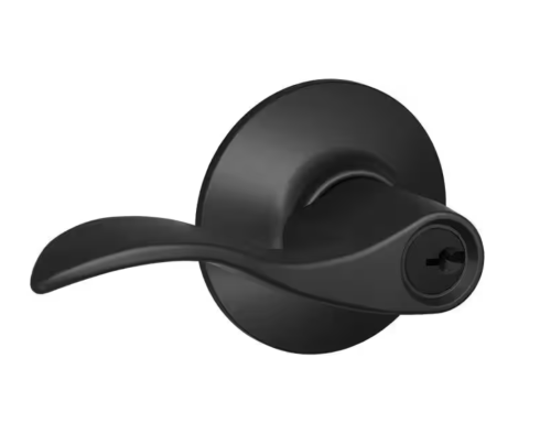 SCHLAGE ACC KEY LEVER 622 MATTE BLACK
