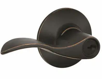 SCHLAGE ACCENT KEYED BRONZE 716