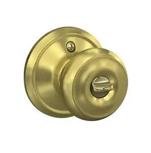 SCHLAGE GEORGIAN KEY KNOB 608 SATIN BRASS