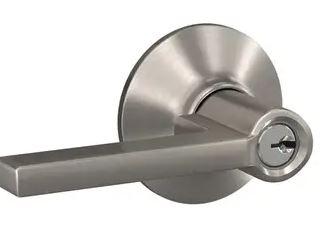 SCHLAGE LAT KEY LEVER 619 SATIN NICKEL