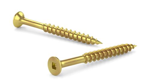 1-3/4" YELLOW ZINC SCREW 500/JAR