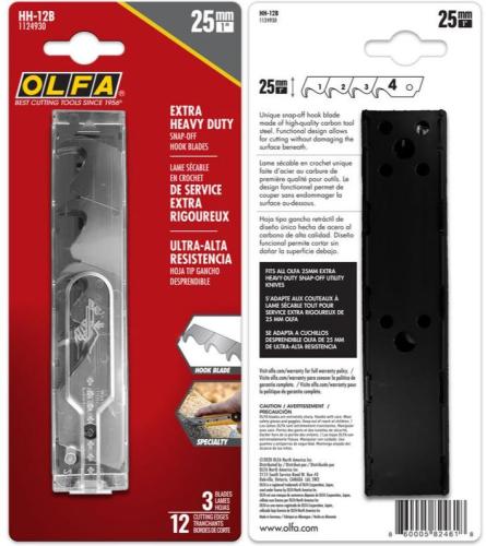 25MM HOOK BLADES 3/PK