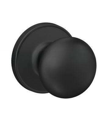 SCHLAGE STR PASS KNOB 622 MATTE BLACK