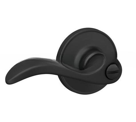 SCHLAGE SEV PRIV LEVER 622 MATTE BLACK