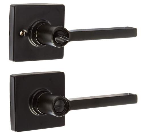 SCHLAGE SOL PRIV LEVER 622 MATTE BLACK
