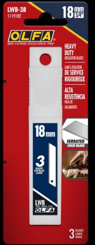18MM INSULATION BLADES 3/PK