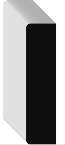 1" X 4" X 14' PRIMED MDF S4S BOARD - 2 SQUARE 2 EASED EDGES - 1328237